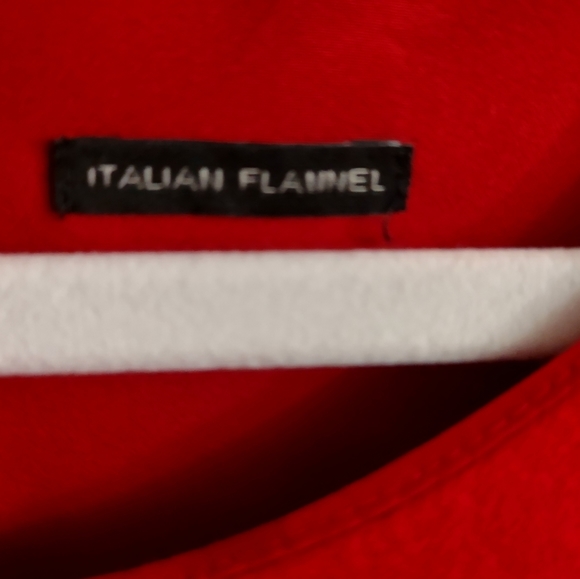 Talbot's Italian Flannel Red Dress - Picture 4 of 9